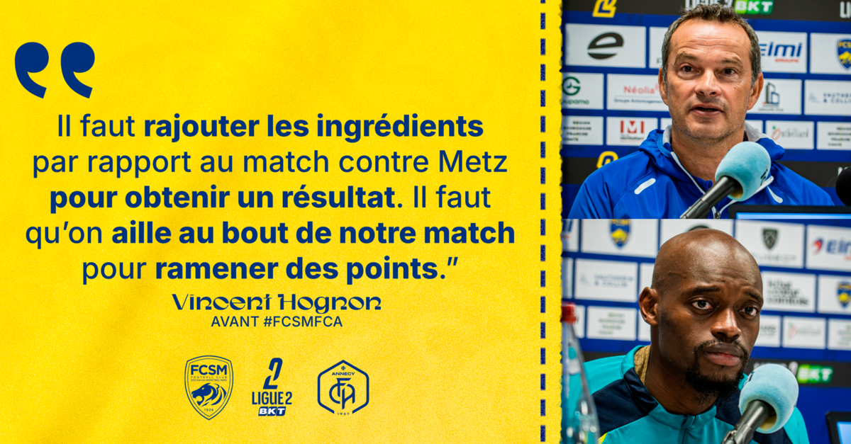 FCSM-FC Annecy: Die Pressekonferenz