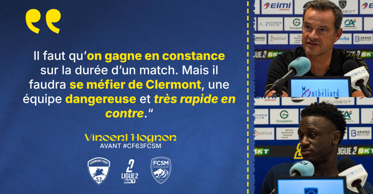 Clermont Foot 63-FCSM: The press conference